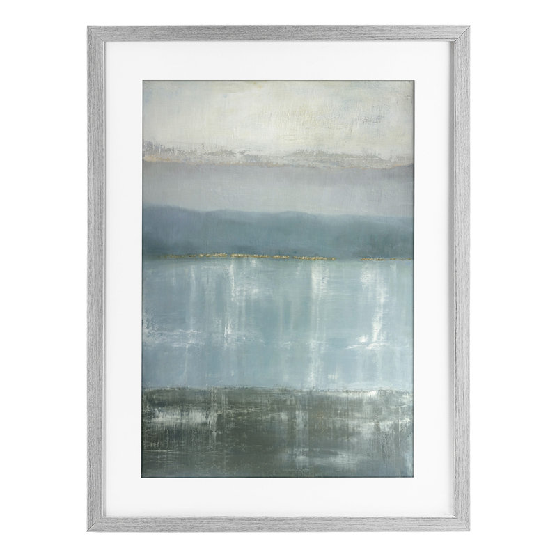 «Twilight Blues Landscape», reproduction encadrée sous verre, conception de Caroline Gold, H 23 po x l 17 po