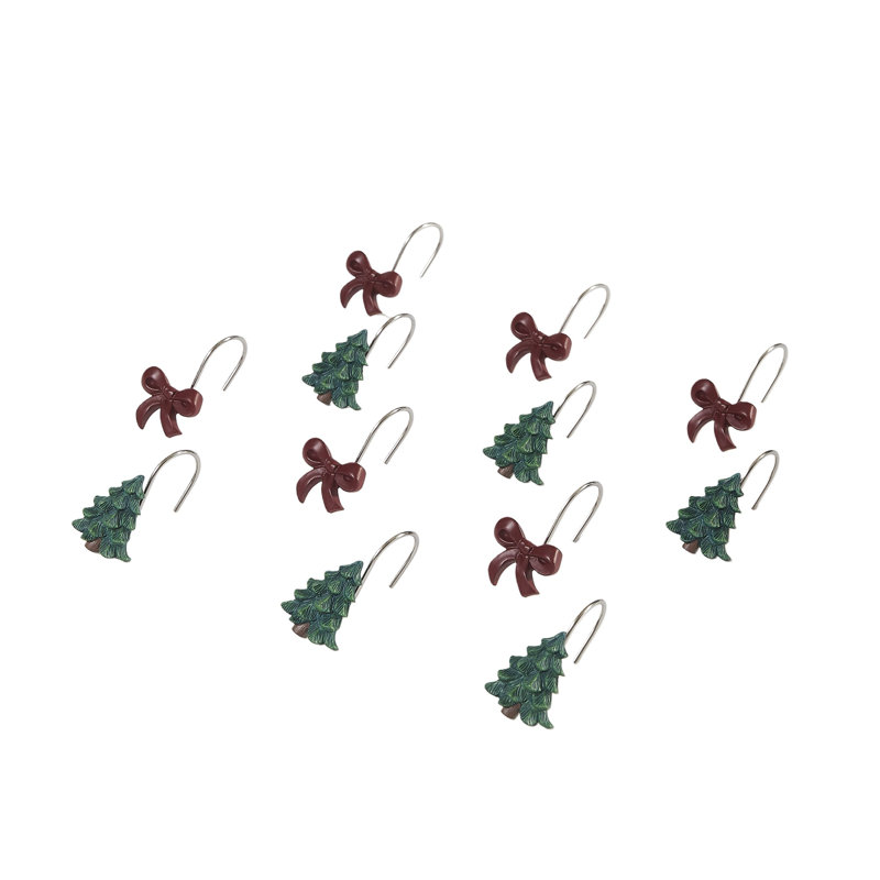 Avanti Snowy Pines Shower Hooks