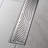 Stainless Steel Linear Shower Drain Wave Grate-85217458