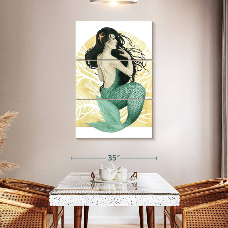 Ashelle Deco Mermaid II, H 50 po x l 32 po