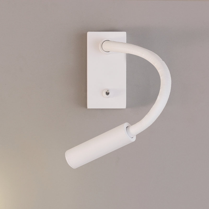 Cio 1-Light LED Wall Spotlight, White