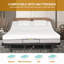 Base de lit réglable Base de lit avec tête et pied incliné, télécommande sans fil 4 ports USB, veilleuses sous le lit, moteur silencieux sans gravité