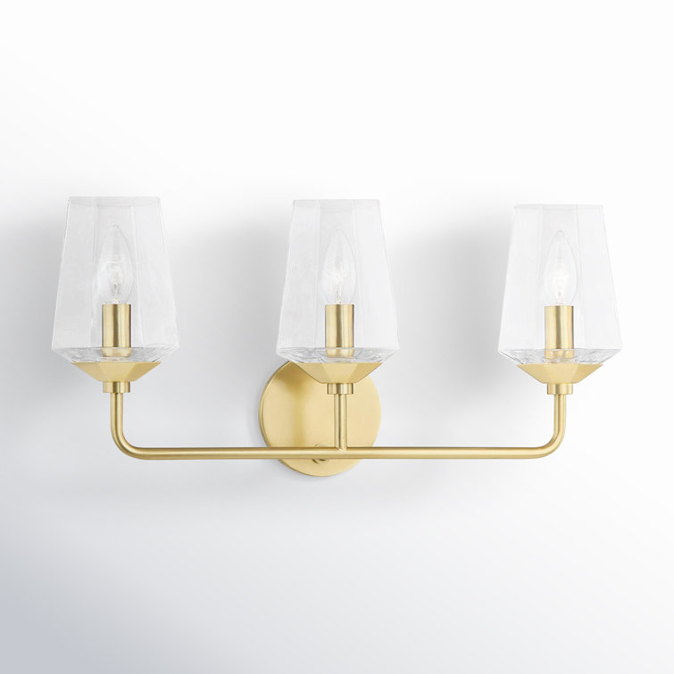Mauricio 3 Light Transparent Dimmable Vanity Light