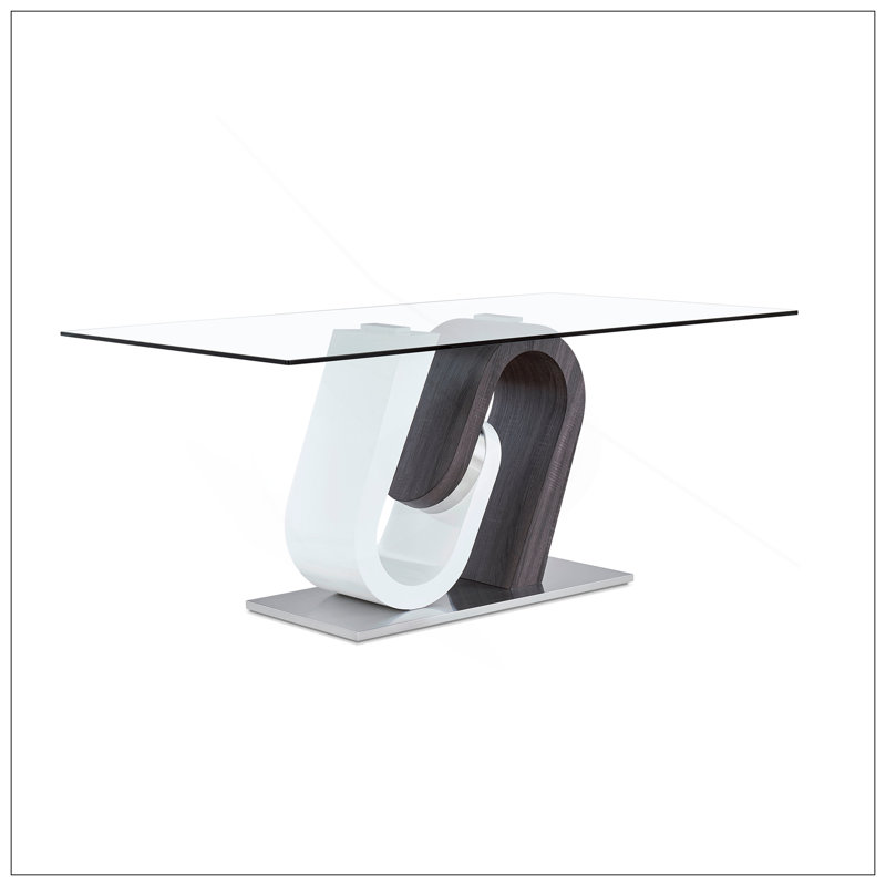 TONY DINING TABLE GREY/WHITE