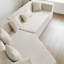 Canapé minimaliste moderne de 127,5 po avec assise profonde, aucun assemblage requis-1355041020