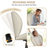 Cross Legged Office Chair With Wheels, Armless Desk Chair With Wide Seat And Tall Back, Ergonomic Curved Seat For Bedroom, Office & Home-629810390