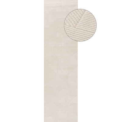 Carmel Modern Geometric Patterned Cream Area Rug