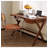 Solid Wood Desk: X - Frame & Metal Mesh Storage