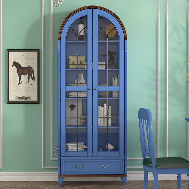 Modern, Simple and Light Luxury Display Cabinet, Blue