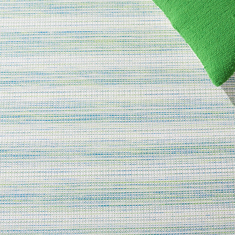 Adreian Area Rug in White/Green, Runner 2' x 9'