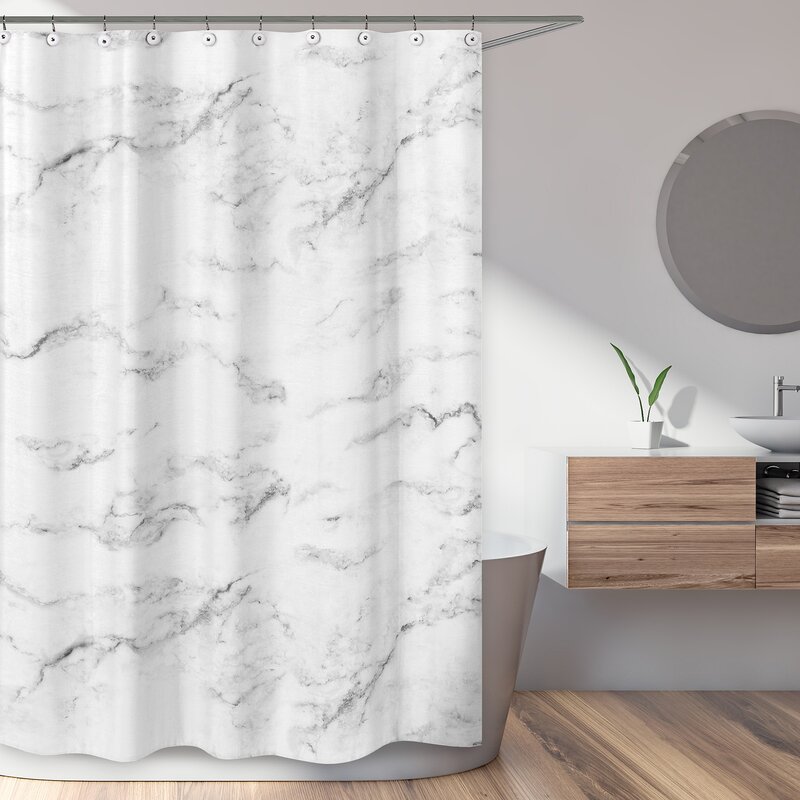 Sweet Jojo Designs Marble Single Shower Curtain & Reviews | Wayfair