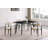 Stone Top Metal Base Dining Table-98536242