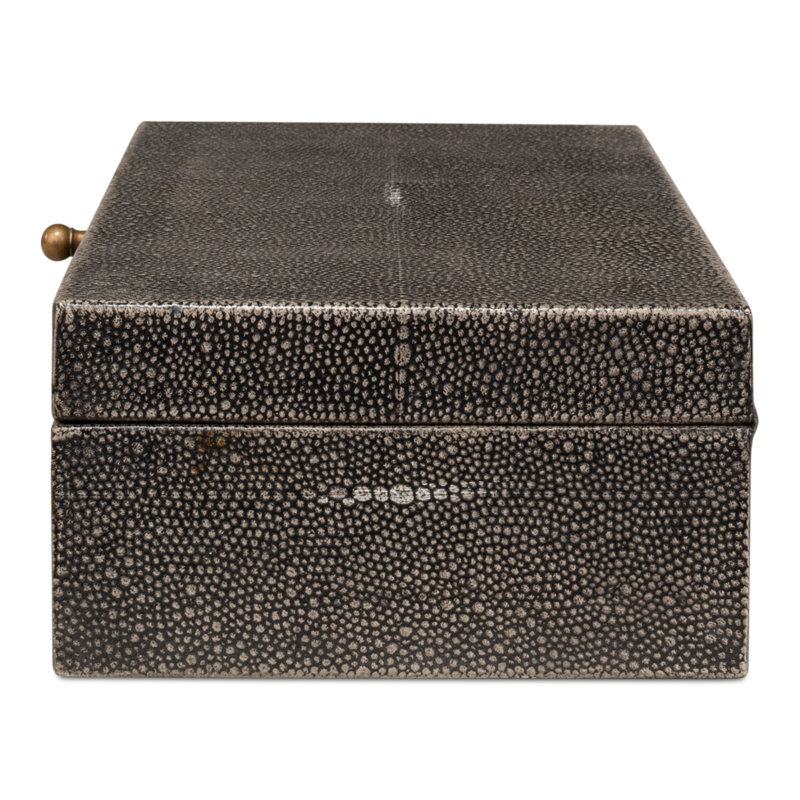 Gatsburg Handmade Decorative Box, Gray