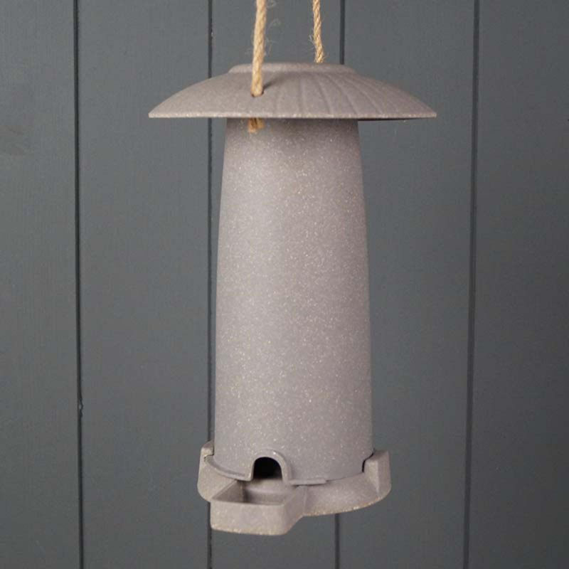 Chasmine Hanging Hopper Bird Feeder, Straw