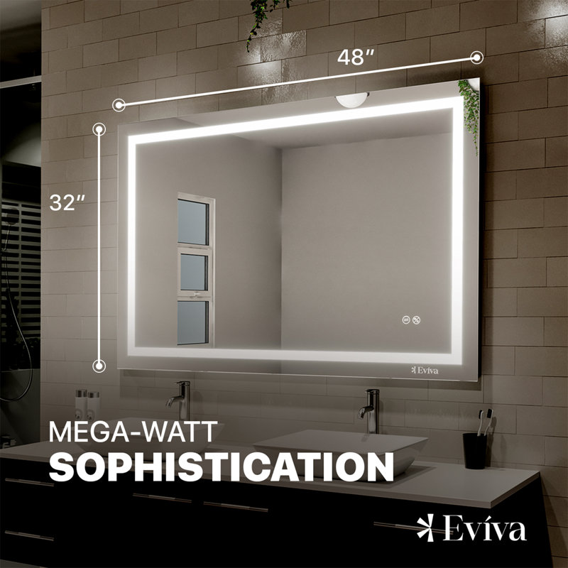 LED Rectangle Wall Mirror