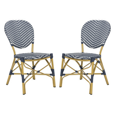 Oswaldo French Stacking Patio Dining Chair by Breakwater Bay