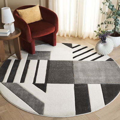 Tapis à motif géométrique Jeromie Performance