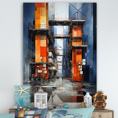 Port Symphonie industrielle sur toile