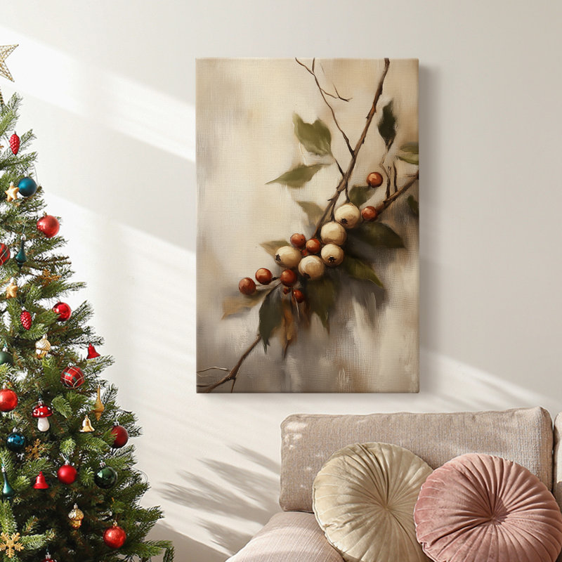 Art des Fêtes de Noël - Toile tendue avec châssis - Série 2-CCxxii, H 27 po x l 18 po