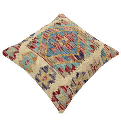 Housse et insert de coussin carré 100% laine 