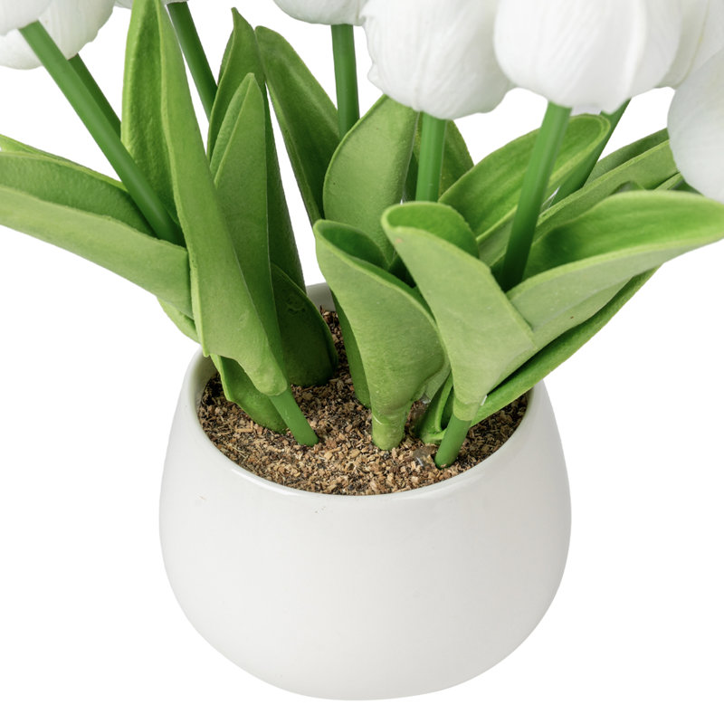 Artificial Flowering Plant in Pot