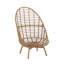 Chaise longue pivotante en osier Ellis