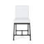 Tabouret de comptoir industriel moderne (de 2) - tabouret à boutons en bois blanc de 23 pi x 38,8 po