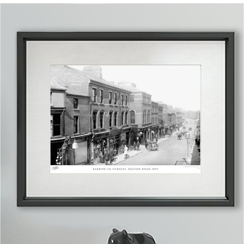 Barrow-in-Furness, Dalton Road 1895 by Francis Frith - Single Picture Frame Print, 40cm H x 50cm W x 2.3cm D