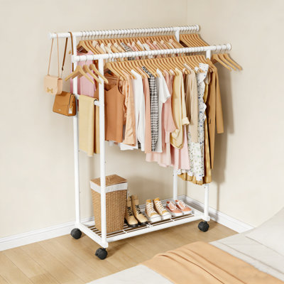 98cm Rolling Clothing Rack