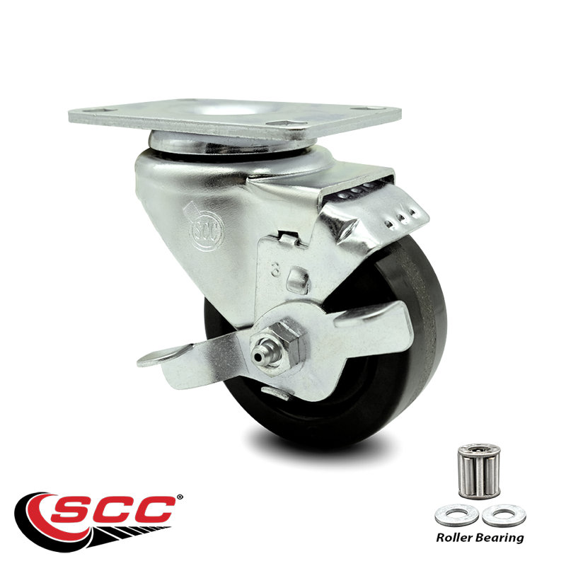 Phenolic Caster with Brake