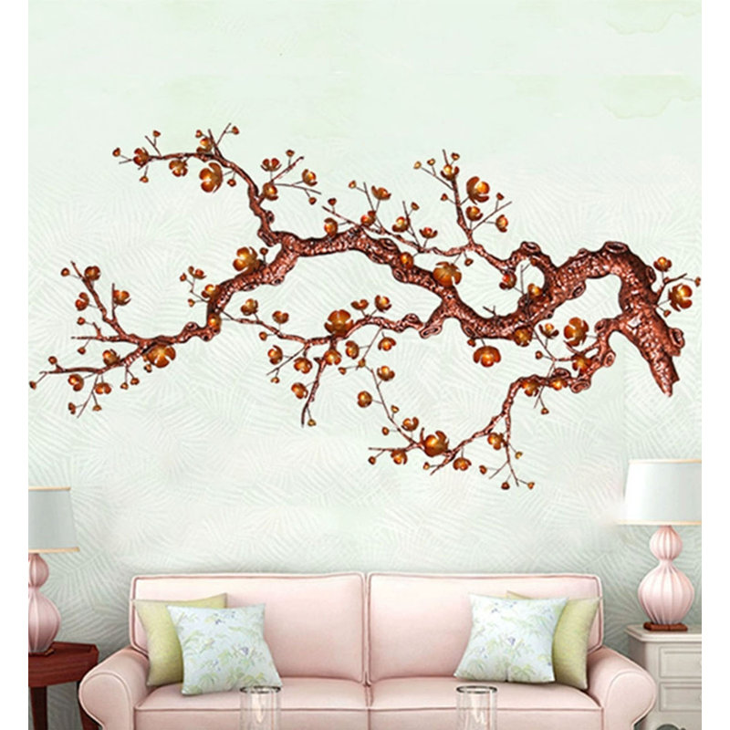 Décoration murale luxueuse en fer, H 32,28 po x l 70,87 po x P 3,15 po