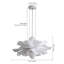 Luminaire suspendu 1 lumière fleur blanche-1567379638