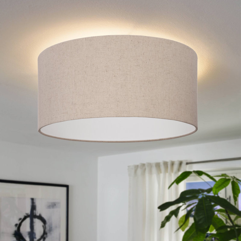 Sigrund Linen Flush Mount