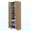 Armoire de rangement avec deux portes pour salle de bain, bureau, tablette réglable, panneau de fibres à densité moyenne, brun-992993552-992993566