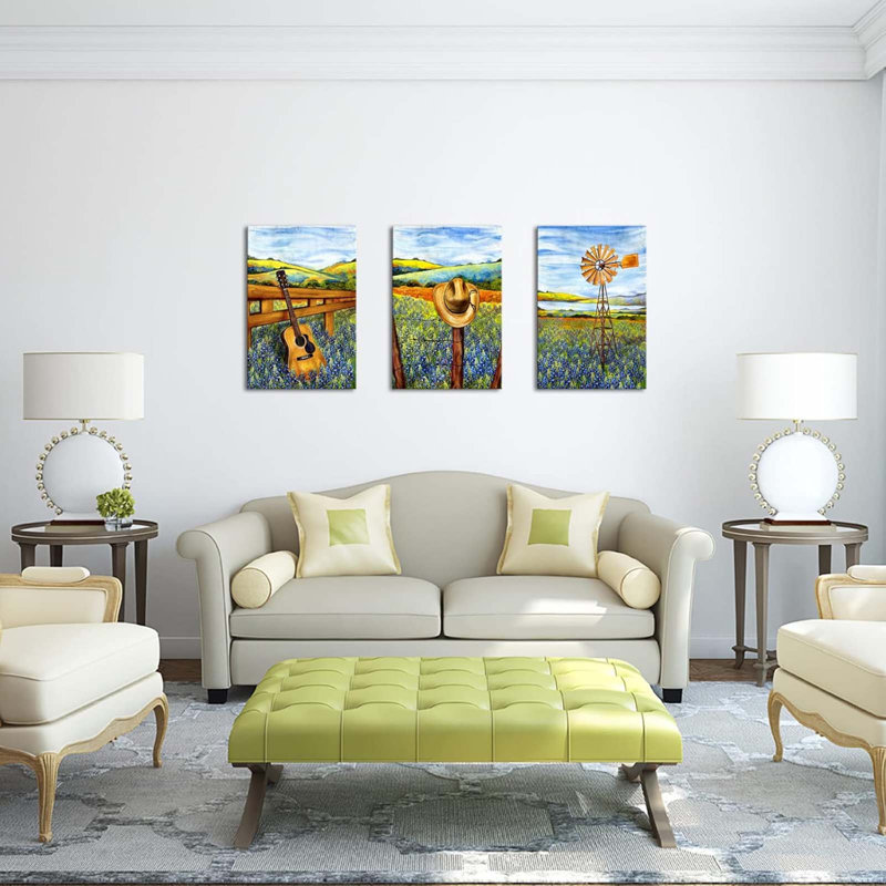 3 Piece Wrapped Canvas Wall Art
