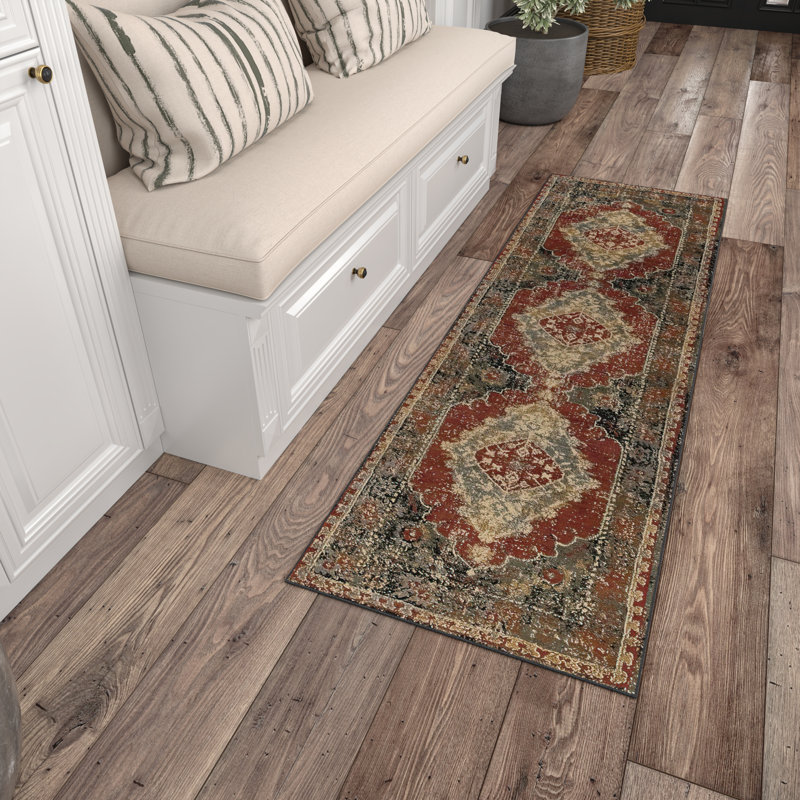 Tapis oriental rouge Falken, Rectangle 8 pi 9 po x 12 pi 3 po