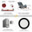 NUWATT 12 Pack, 6 Inch 2 HOUR FIRE RATED LED Recessed Lighting, Selectable 2700K/3000K/3500K/4000K/5000K, 1200 Lumen, Dimmable Wafer Lights, IC Rated, Canless Black LED Ceiling Light, No Tenmat Needed