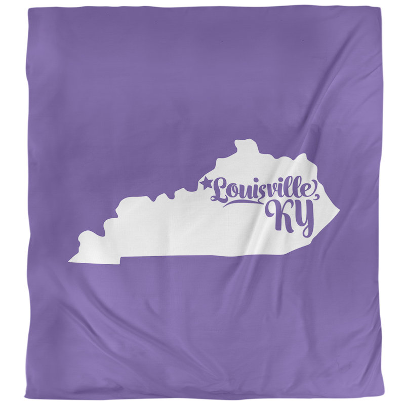 Housse de couette simple louisville Kentucky, Housse de couette pour très grand lit, Mauve, Microfibre