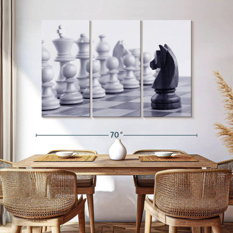 Senne Chess Game Knight, H 42 po x l 65 po