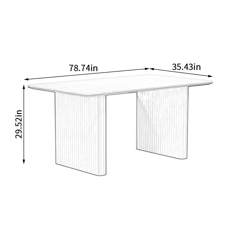 Beecher, 29.52"H x 78.74"L x 35.43"W