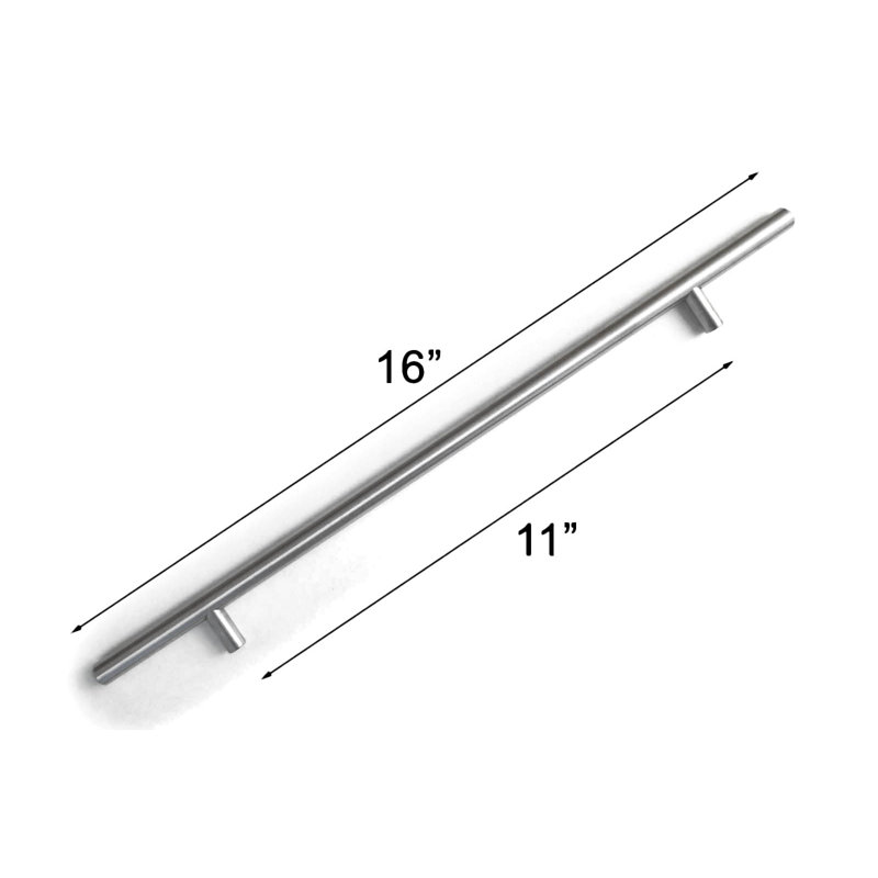 Modern Brushed Bronze Stainless Steel Bar Pull 16" Length