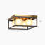 Plafonnier encastré carré à 4 lumières Yearb -354718579