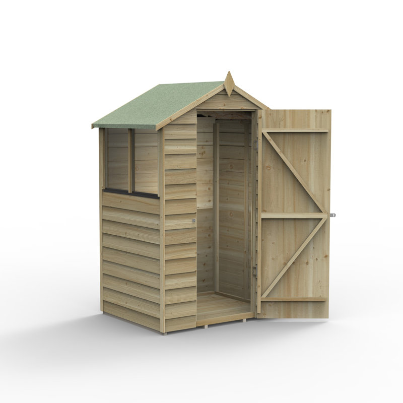 4Life Pressure Treated Apex Shed, Yes, 4ft. x 3ft.