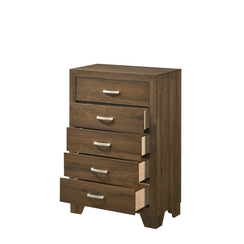 Oak 5-Drawer Chest