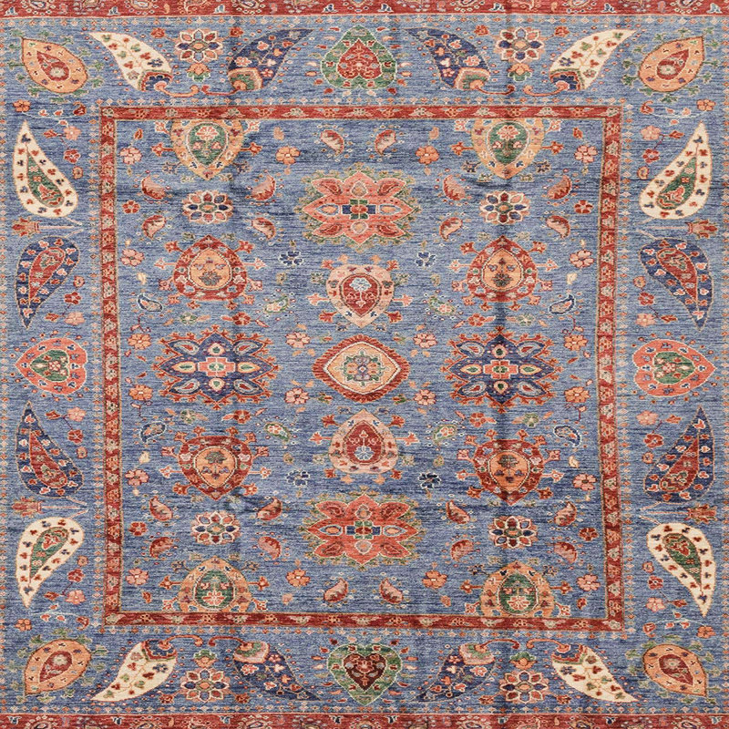 Tapis abstrait moderne 3751ABS3764, Carré 4 pi