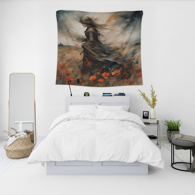 Tapisserie murale, H 80 po x l 68 po x P 0,8 po