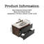 Meuble-lavabo flottant 30 po noir et noyer, lavabo intégré en céramique avec trop-plein et 3 trous de robinet, rangement spacieux pour les salles de bain modernes-129767594-129767598