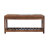 Dorelien Genuine Leather Upholstered Bench with Shelves