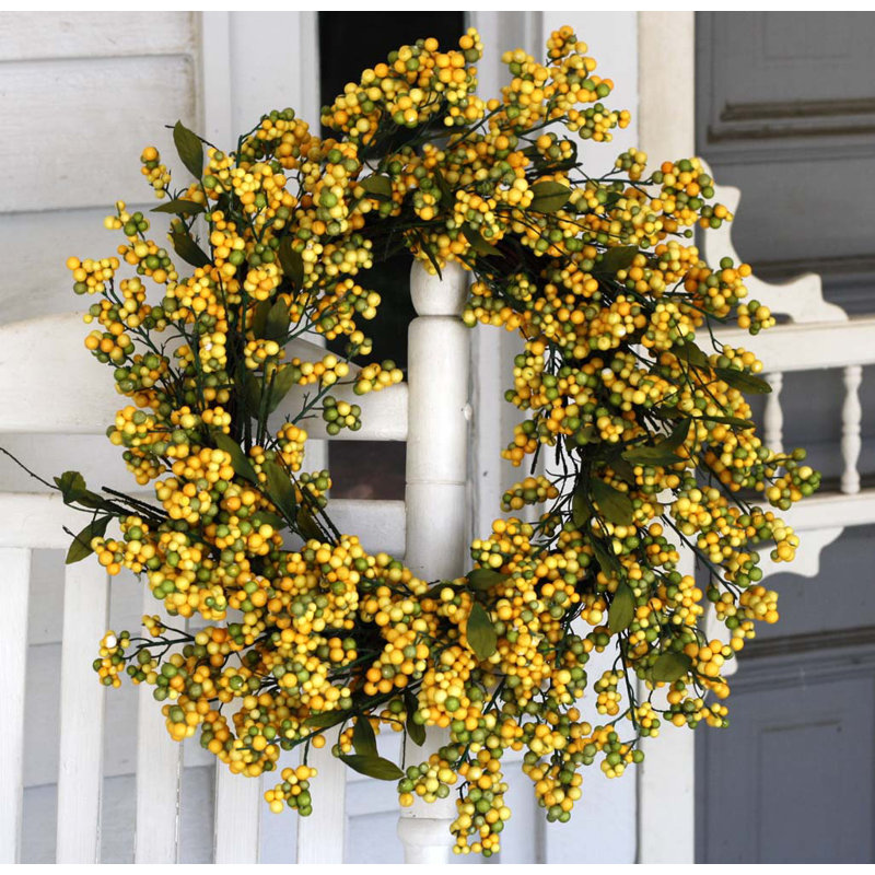 Couronne de baies 24 po, Jaune doré