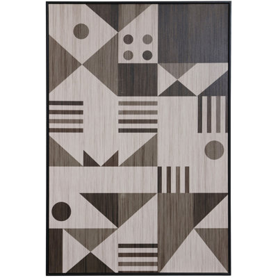 Geometric Games - Printed & Framed Canvas Wall Art